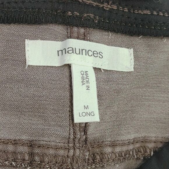 NWT Maurices Women’s Maternity Over The Bump Jegging Pants Size Medium Long - Picture 15 of 16